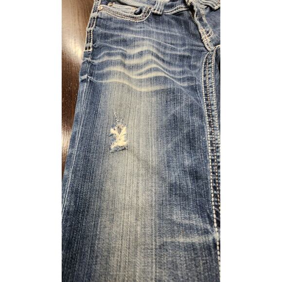 BKE Buckle Sabrina Jeans‎ Womens 27 Medium Wash Stretch Low Rise Straight - Picture 7 of 10